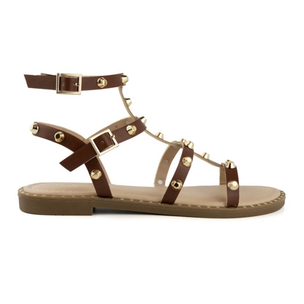Womens Flat Studded Bayridge Sandals